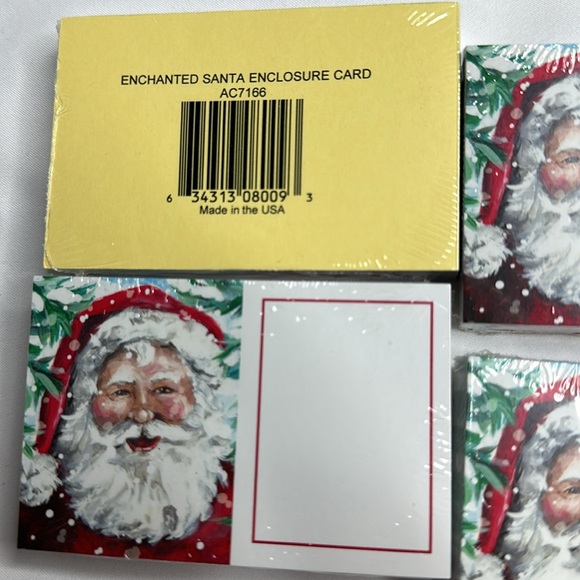Enchanted Santa Gloss Enclosure Gift Card 3.5x2.25" Pack of 50 - Picture 4 of 6